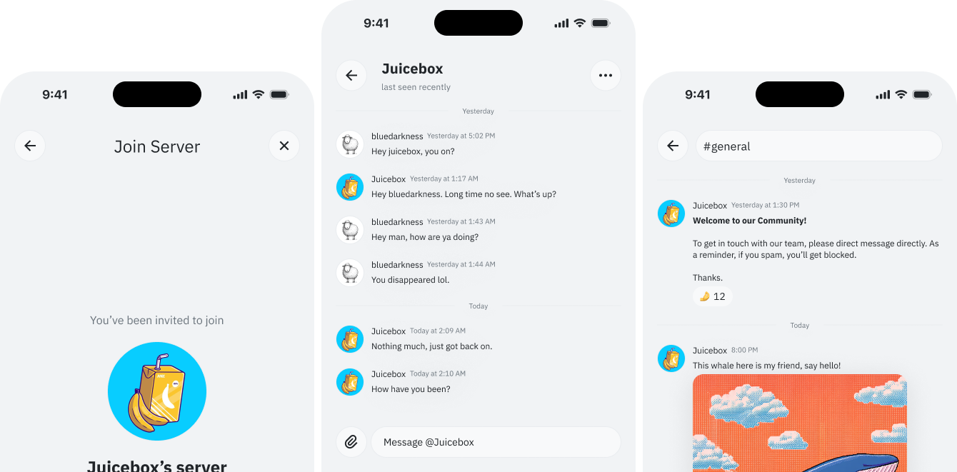 Ternchat App Screenshots